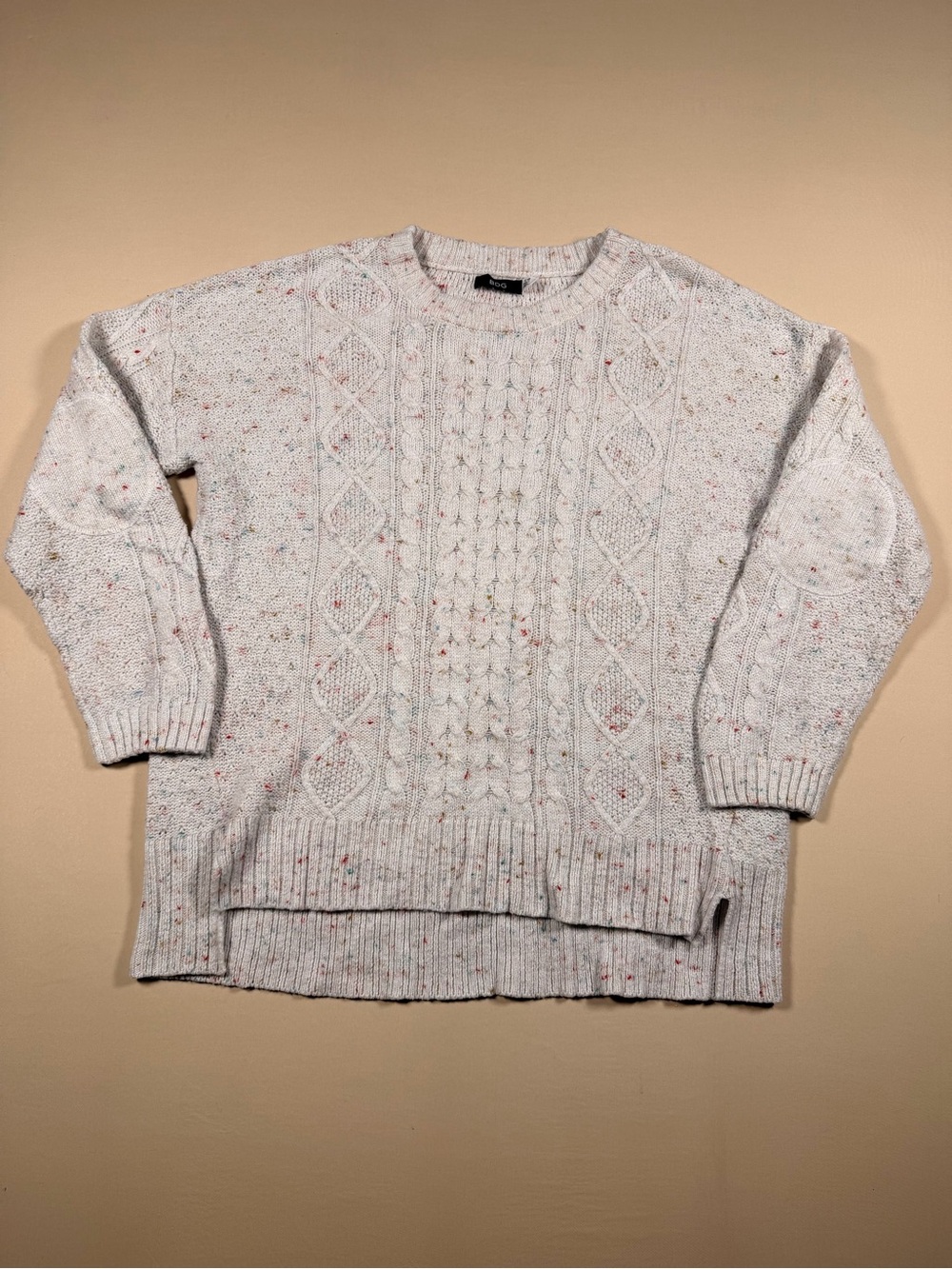 BDG Cable Knit Confetti Sweater – Size Large